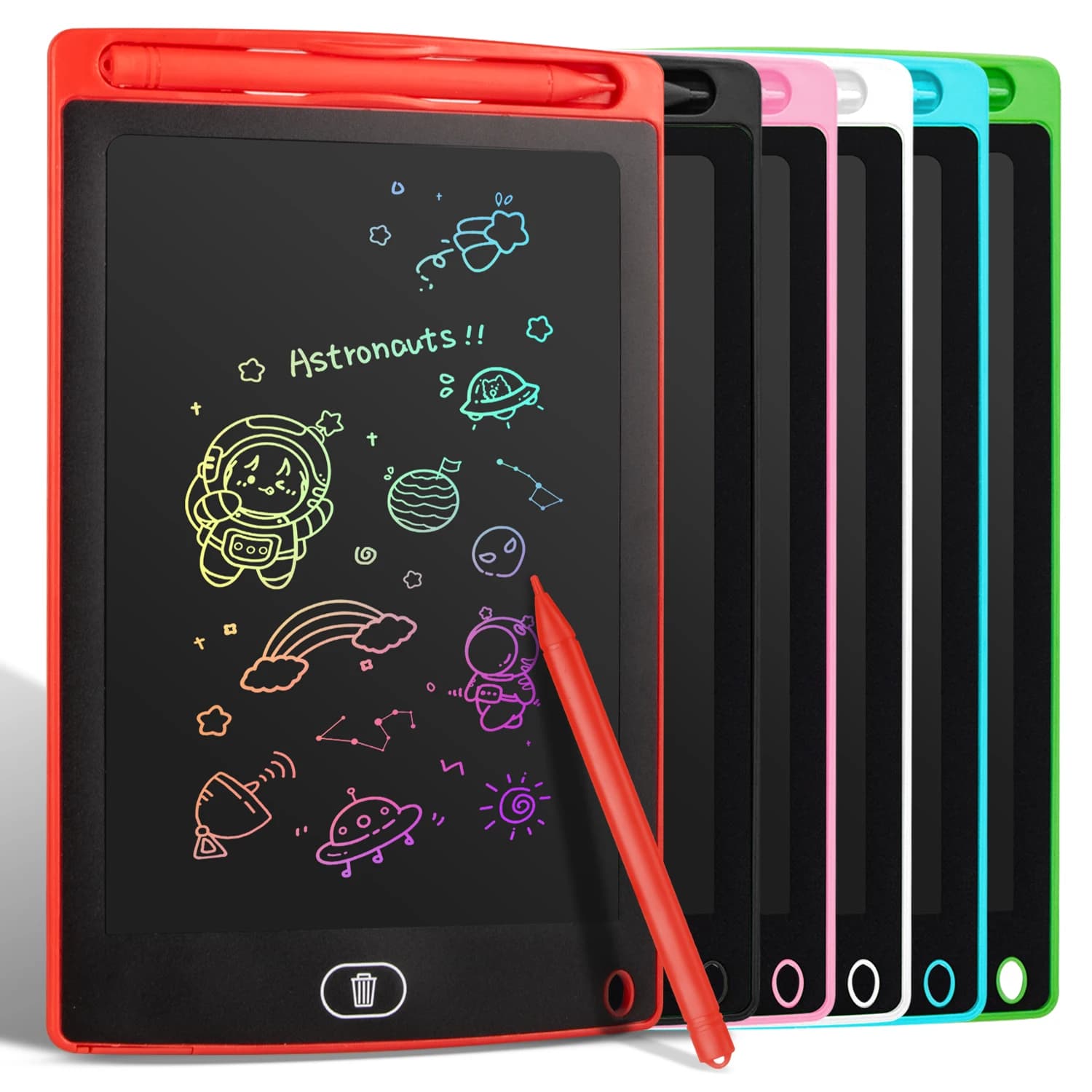 Tablette de dessin LCD 6.5/8.5/10/12 pouces pour enfants, planche effaçable Rechargeable avec stylo, jouet éducatif de voyage, cadeau pour garçons et filles