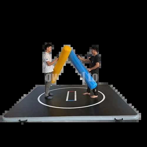 Tapis de yoga et de pilates gonflable de qualité commerciale sur mesure 3x3m, matériau PVC, sol d'en
