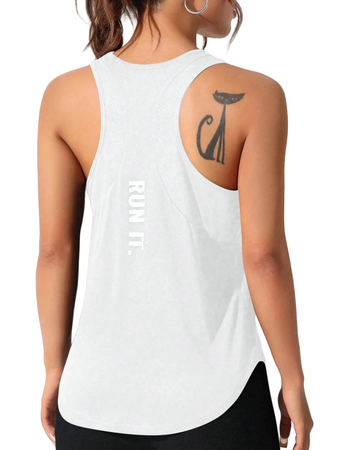Gilet de course pour femmes, style lettre spéciale, gilet ample et long, un bon choix pour la course