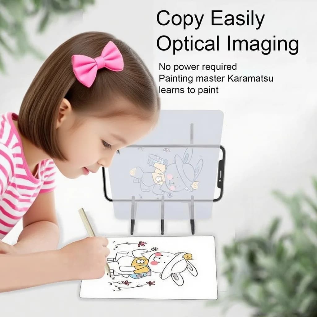 Planche à dessin pour enfants, outils de dessin, Projection de peinture, copie, Table d'apprentissage, croquis réflexion, jouets éducatifs optiques