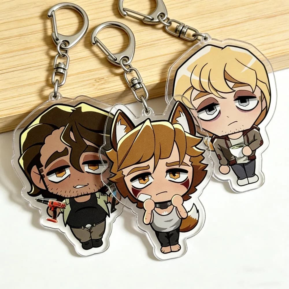 Porte-clés Anime Chibi YKMET, accessoires pour sacs, bijoux, cadeaux pour les fans de mangas et de jeux