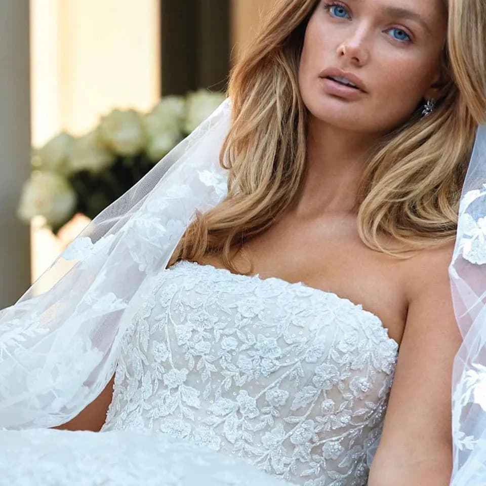 Robes de mariée avec appliques pour femmes, robe de mariée, robe de mariée élégante, robe de soirée