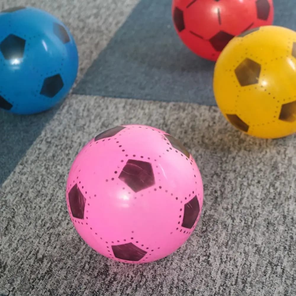 Ballon d'entraînement en caoutchouc pour enfants, match de sport de football gonflable, jeux de plein air, plage, élastique, Ikk20 cm, 16 cm