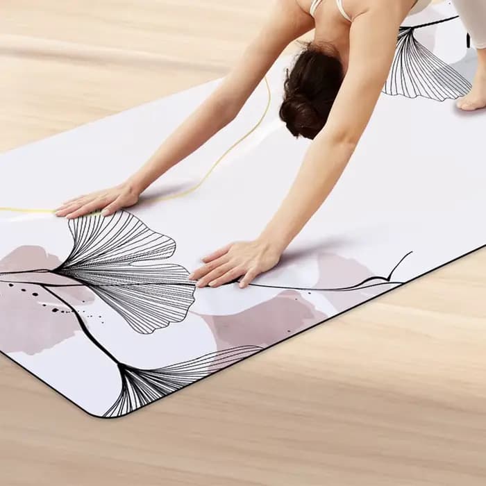 Tapis de Yoga de Fitness de gymnastique 68*183cm coussinets de Pilate de méditation en caoutchouc tapis de sport en daim pliable pour exercice de voyage à domicile en Studio de danse de gymnase