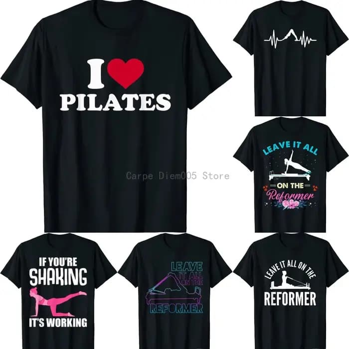 T-shirt d'entraînement drôle de Pilates pour femmes et hommes, Fitness, Instructeur, Gym