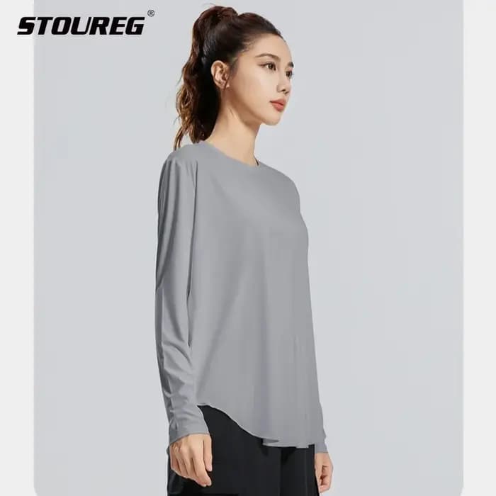 STOUREG – couverture de Yoga, vêtements de sport respirants, chemise de Fitness ample, hauts d'entra