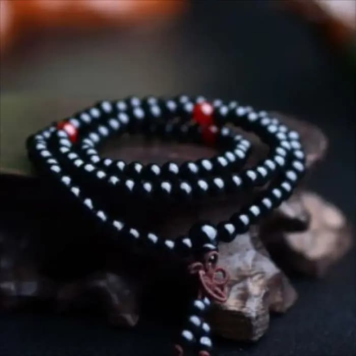 Bracelet Mala bouddhiste en bois de santal pour hommes et femmes