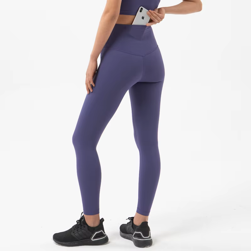 SOISOU-Pantalon de yoga en nylon pour femme, leggings de gymnastique pour fille, collants de fitness
