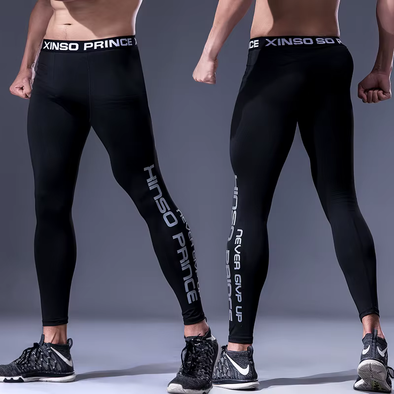 Pantalons de Compression de gymnastique serrés pour hommes séchage rapide vêtements de Sport collant