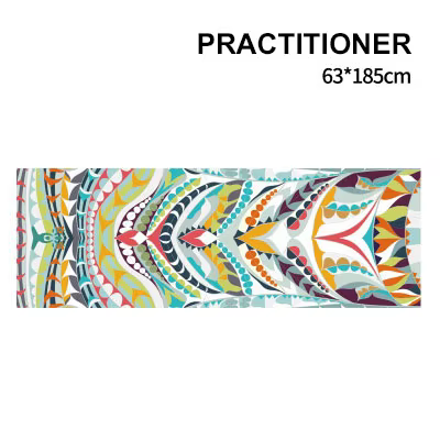 Serviette de yoga double couche, 185x63cm, coordonnante, pour fitness, portable, impression, coussin
