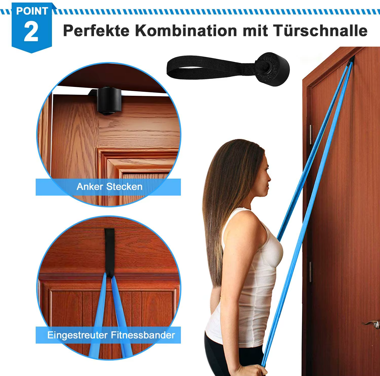 Bandes de Fitness élastiques 3 pièces bandes de résistance bandes de Fitness élastiques Yoga Pilates