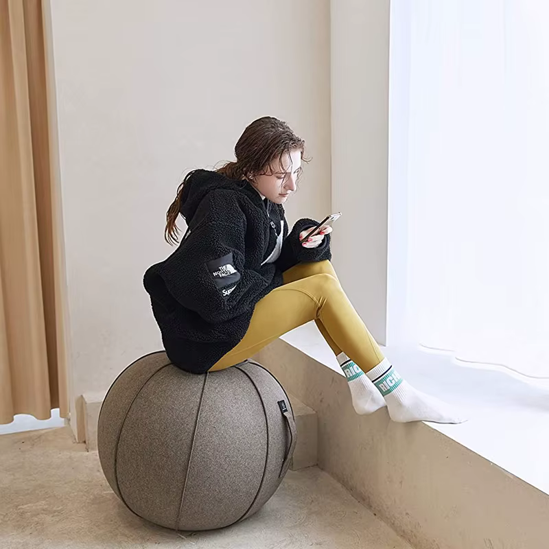 Balle d'exercice de yoga pour le bureau et la maison, entraînement musculaire, fitness assis, chaise