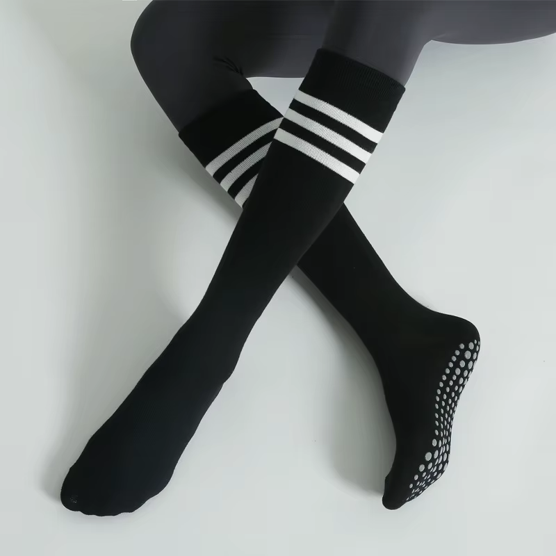 Chaussettes de yoga anti-aldes pour femmes, chaussettes en coton, chaussettes de sport respirantes d