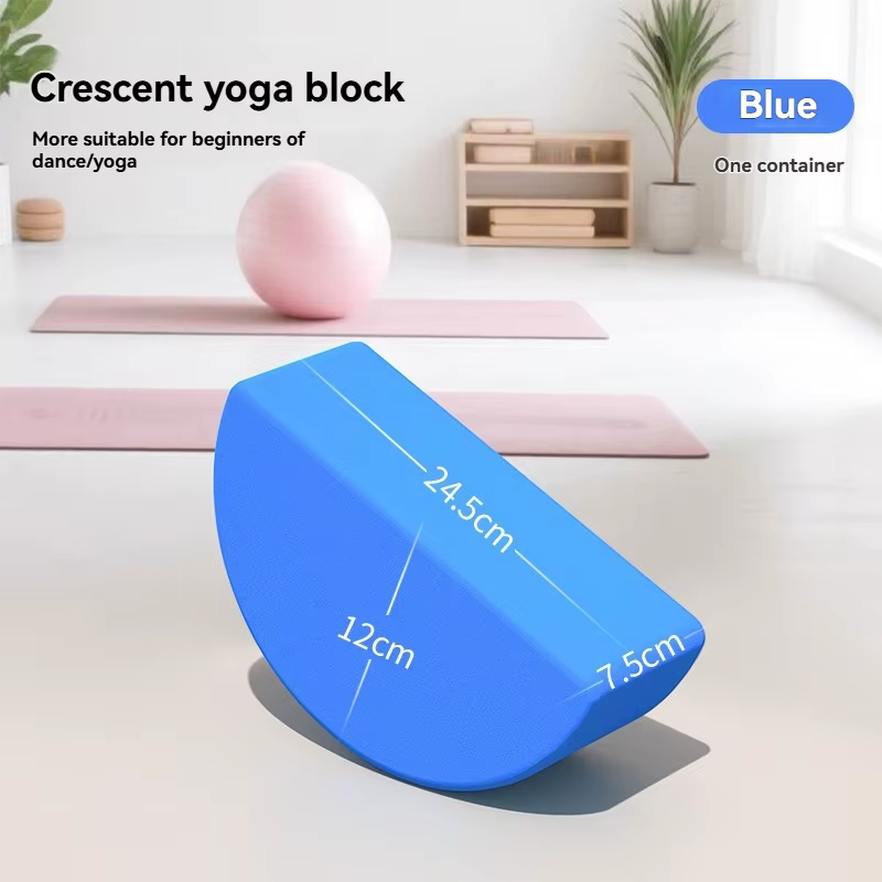 Bloc de yoga antidérapant demi-rond, 1/2 pièces, accessoires de fitness à domicile pour l'équilibre,