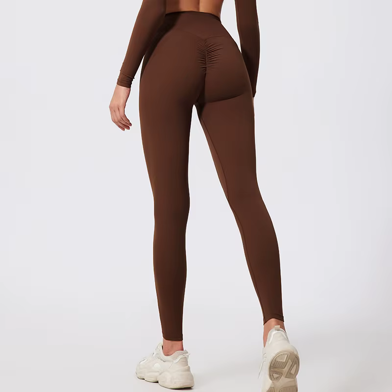 Leggings de sport Hearuisavy pour femme, taille haute, séchage rapide, effet push-up, pour la course