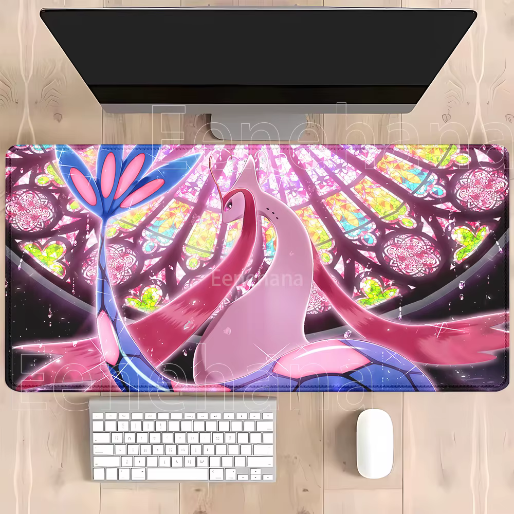 Tapis de souris Anime Pokemon Kawaii, pour clavier de PC, bureau, tapis de jeu mignon, impression HD