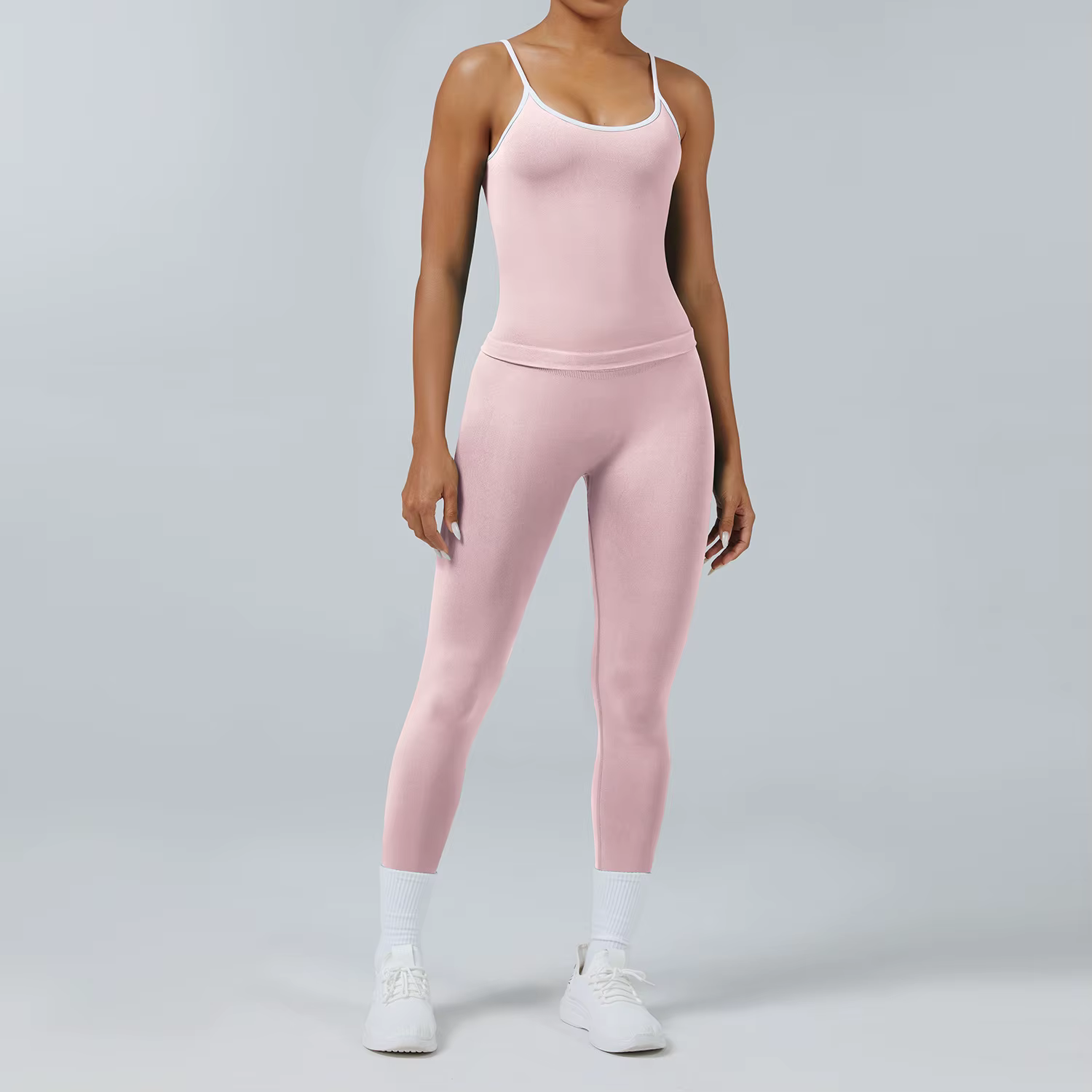 Ensemble de vêtements de yoga pour femmes, 2 pièces, survêtement, vêtements de sport sans couture, t