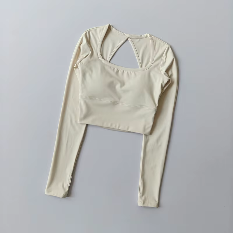 Vêtements de Yoga avec coussinets de poitrine pour femmes, hauts d'entraînement Pilates, chemises à