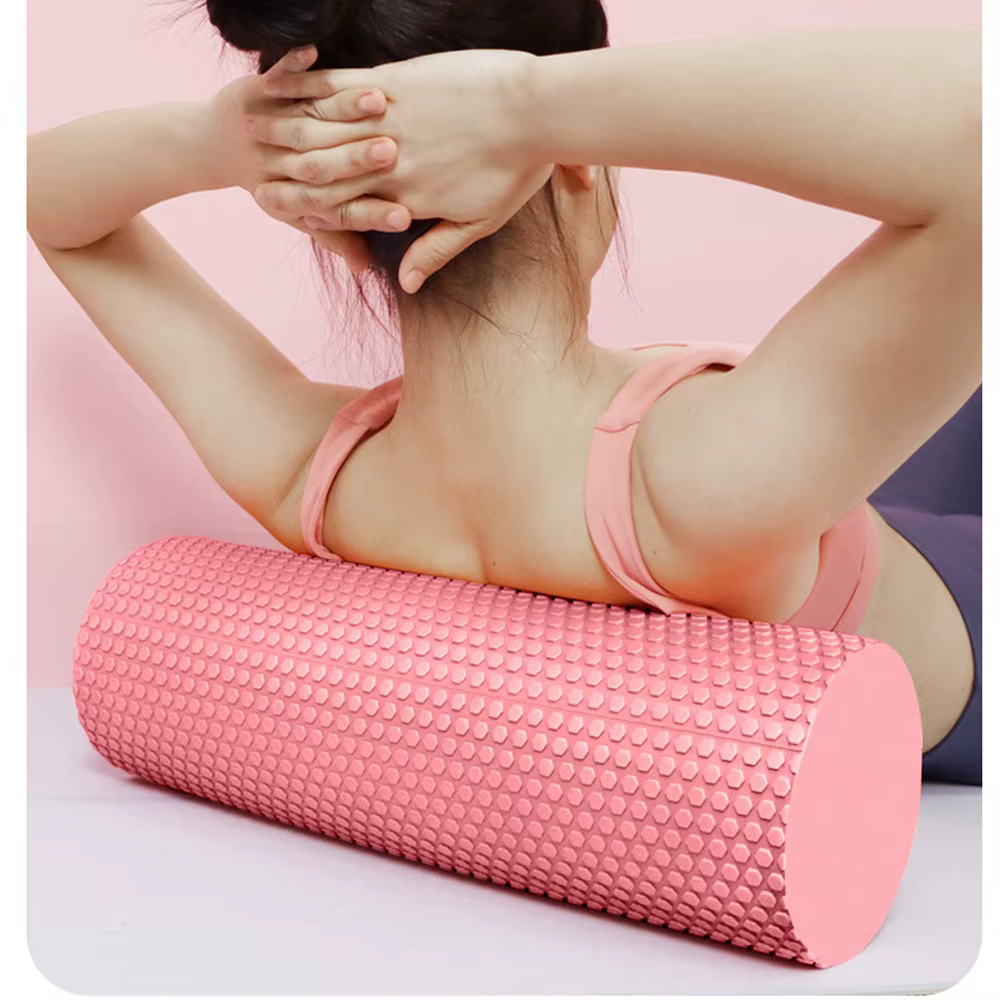 Rouleau de Yoga rond en mousse EVA, cylindre Hexagonal pour l'exercice Pilates, entraînements à domi