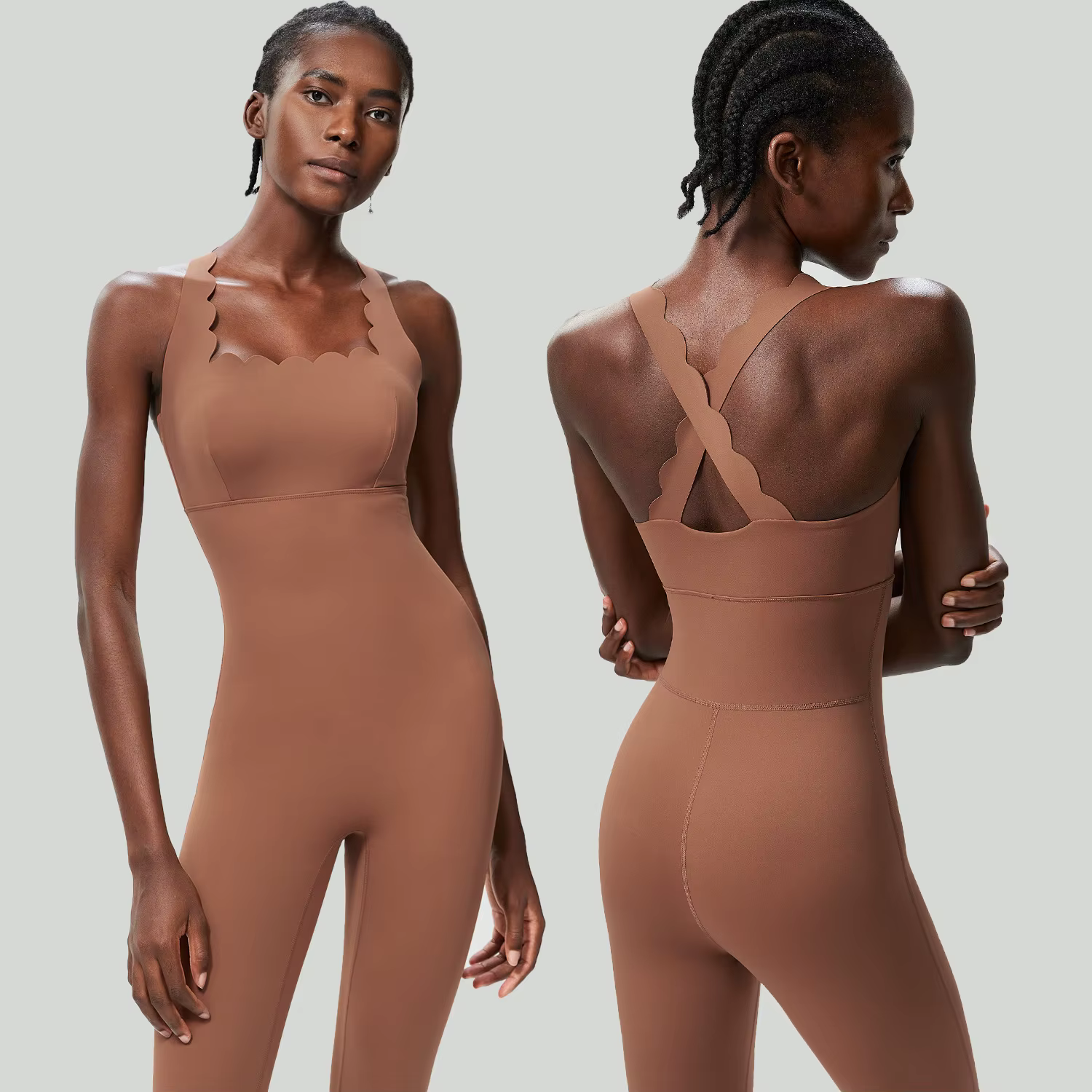 Combinaison de sport une pièce pour femme, extensible, douce, ajustée, respirante, super extensible,