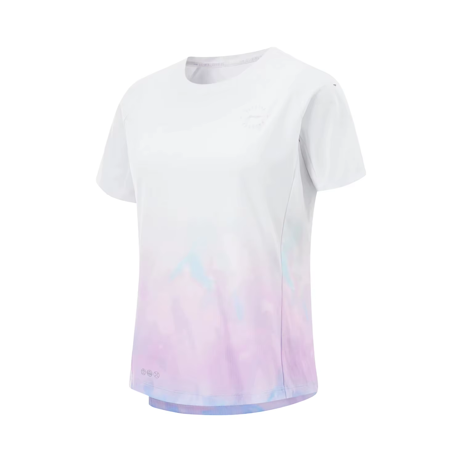 Li-Ning T-shirt de sport pour femme, coupe régulière, 100% polyester, respirant, réfléchissant, à ma