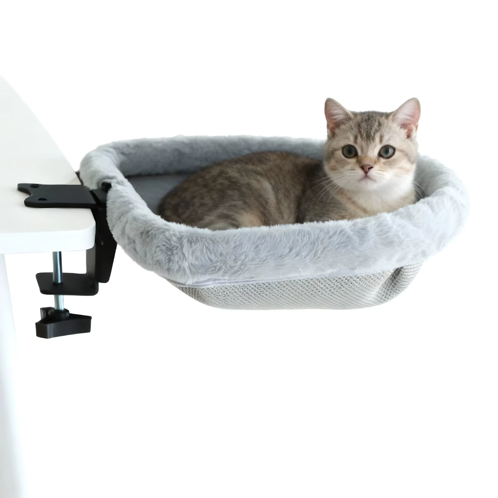 Lit de bureau pour chat, pliable en un clic, Design coulant, peu encombrant, Semi-circulaire, hamac,