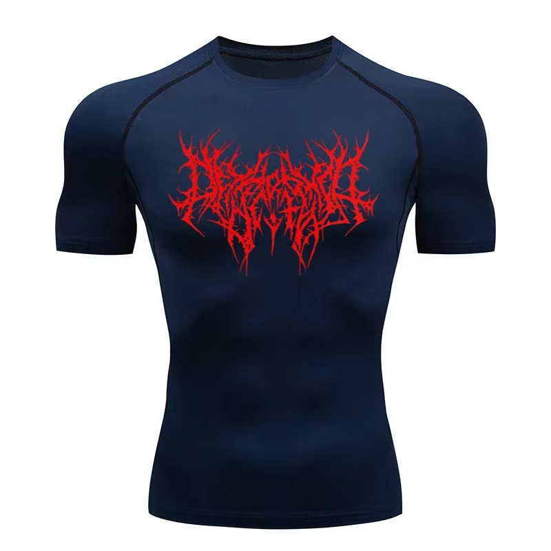 T-shirt de sport à séchage rapide pour homme, t-shirt de compression, maillot de fitness, t-shirts d