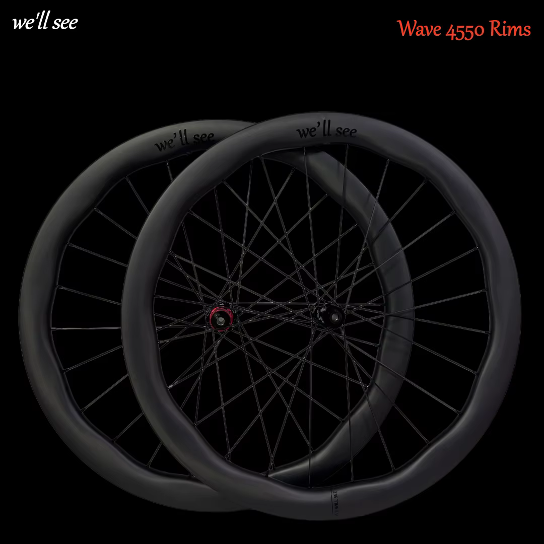 700C Wave 4550 roue de route en carbone 6560 frein à disque paire de roues de vélo pneu/roues en car