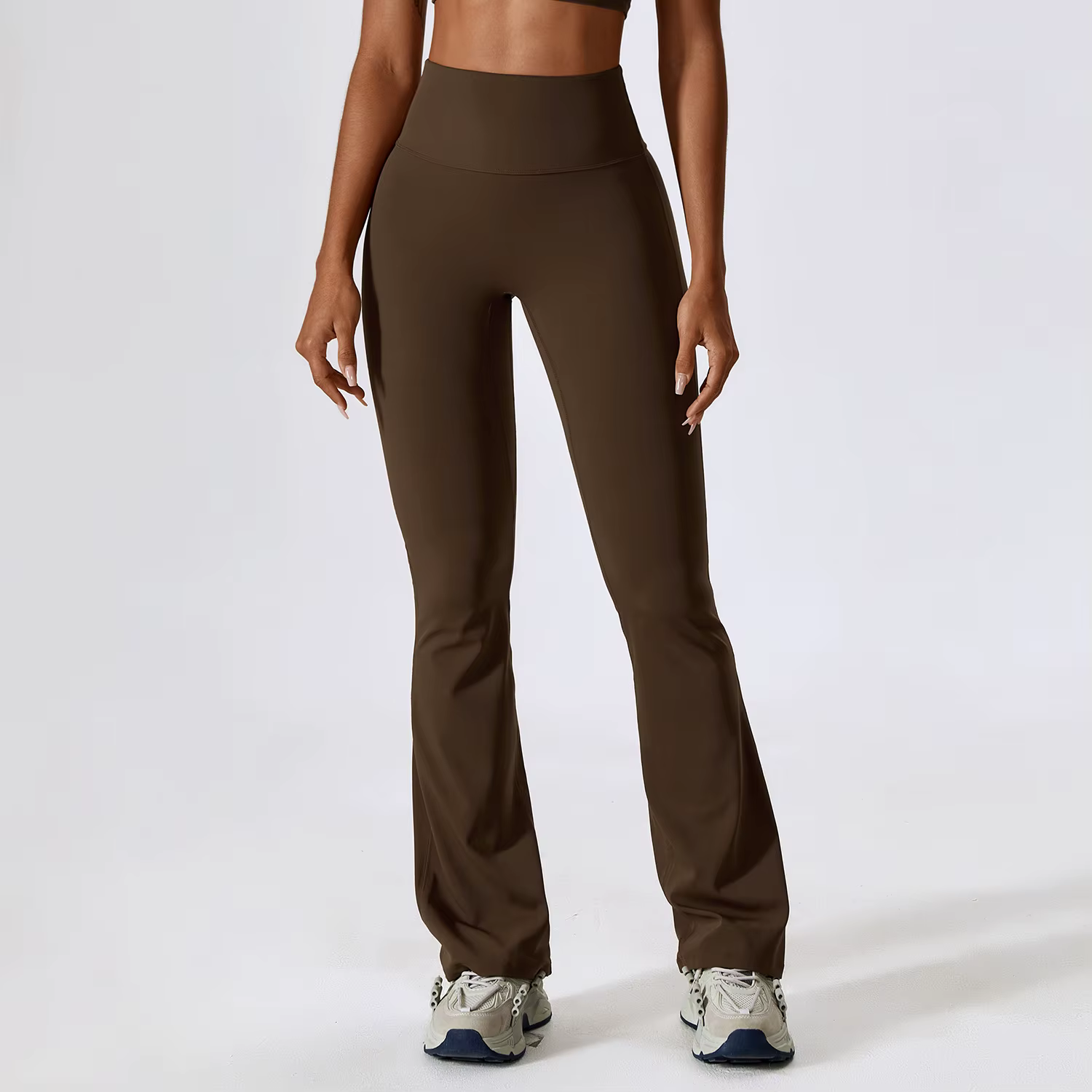 Pantalon large pour femme, leggings de yoga, collants taille haute, pantalon évasé décontracté, pant