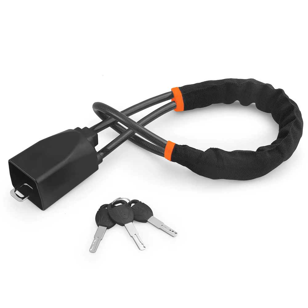 Verrouillage du volant de voiture avec prise de ceinture de sécurité, corde en acier pour camion SUV
