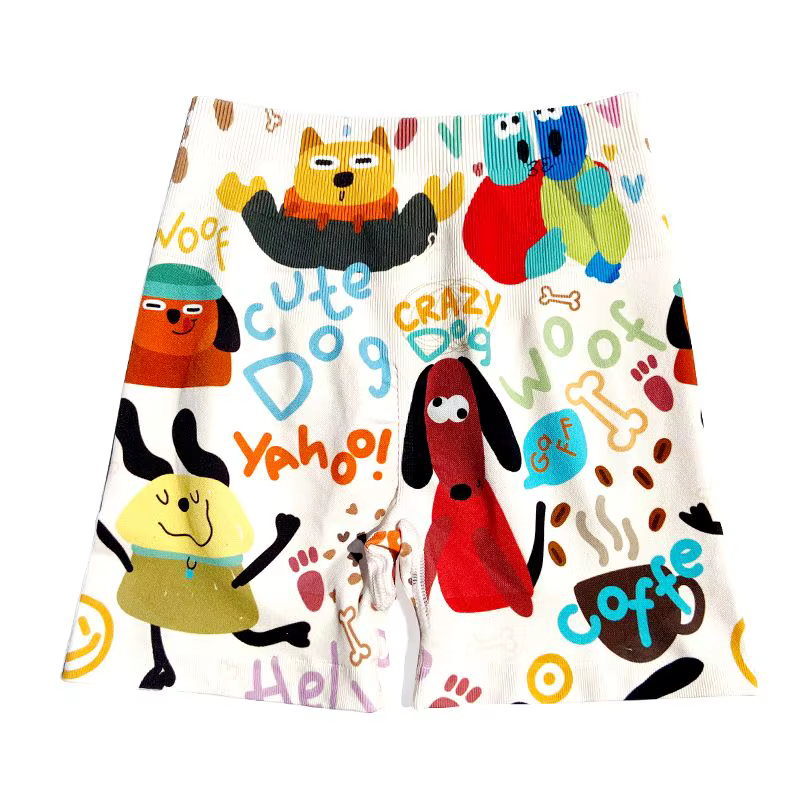 Short de Yoga imprimé Graffiti couleur Dopamine pour femmes, taille haute, levage des hanches, ventr
