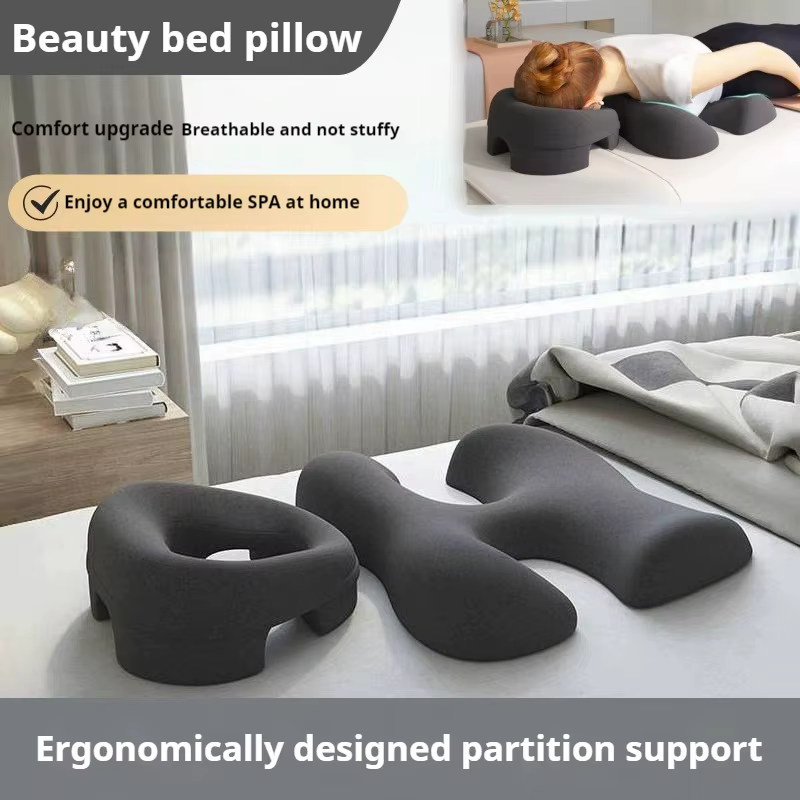Coussin d'oreiller de Massage pour le visage et la poitrine, dédié au sein, détachable et lavable