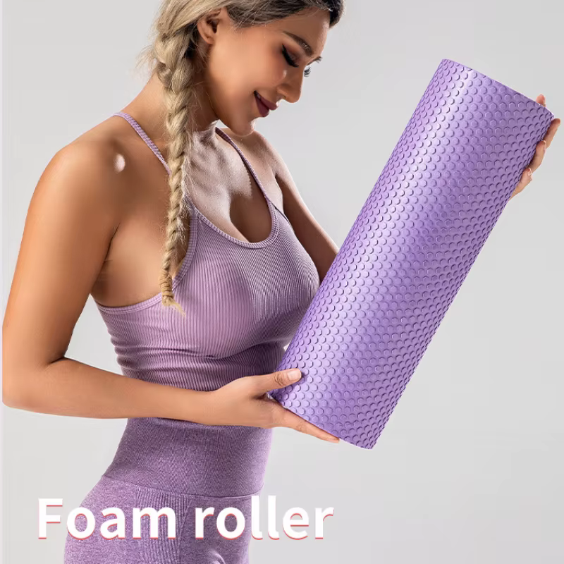 Rouleau de mousse Eva 30/45/60cm, colonne de Yoga, rouleau de Massage Pilates, tissu musculaire, blo