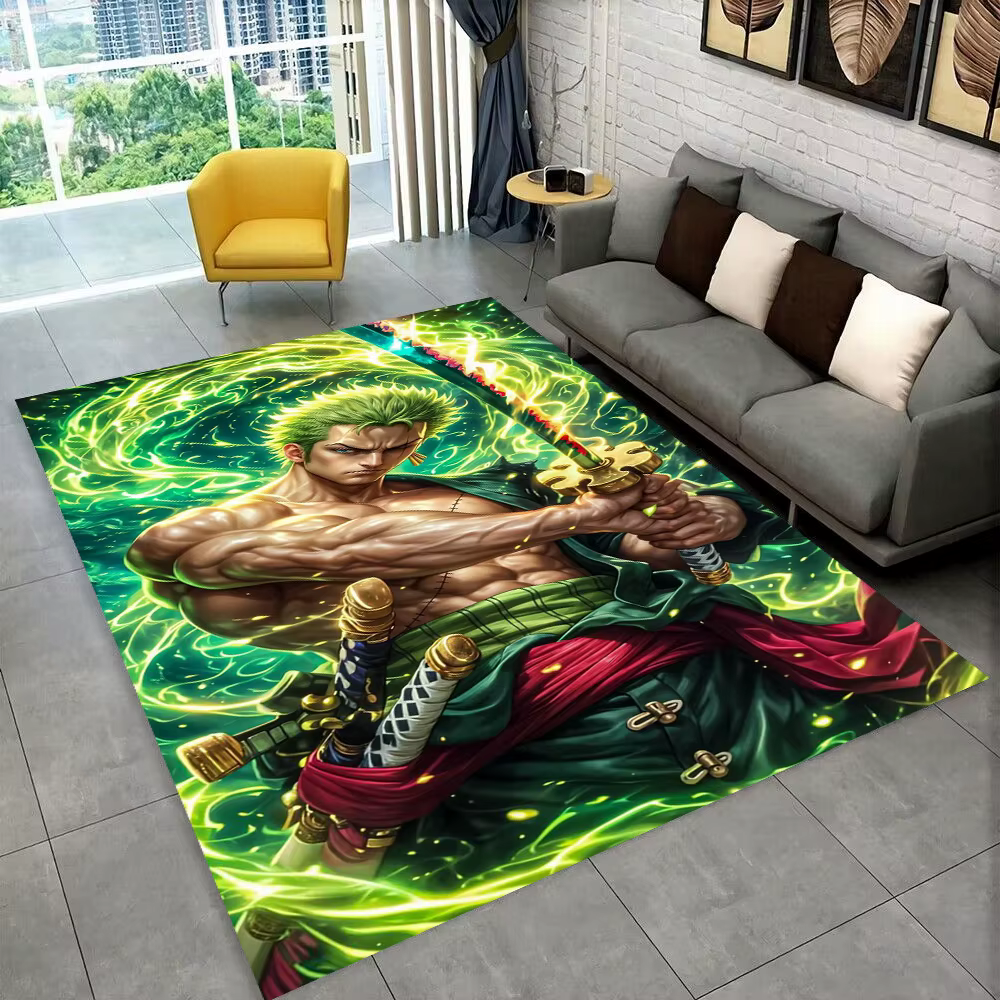 Tapis de sol en 3D, une seule pièce, dessin animé, anime, pour salle de jeux, chambre à coucher, sal