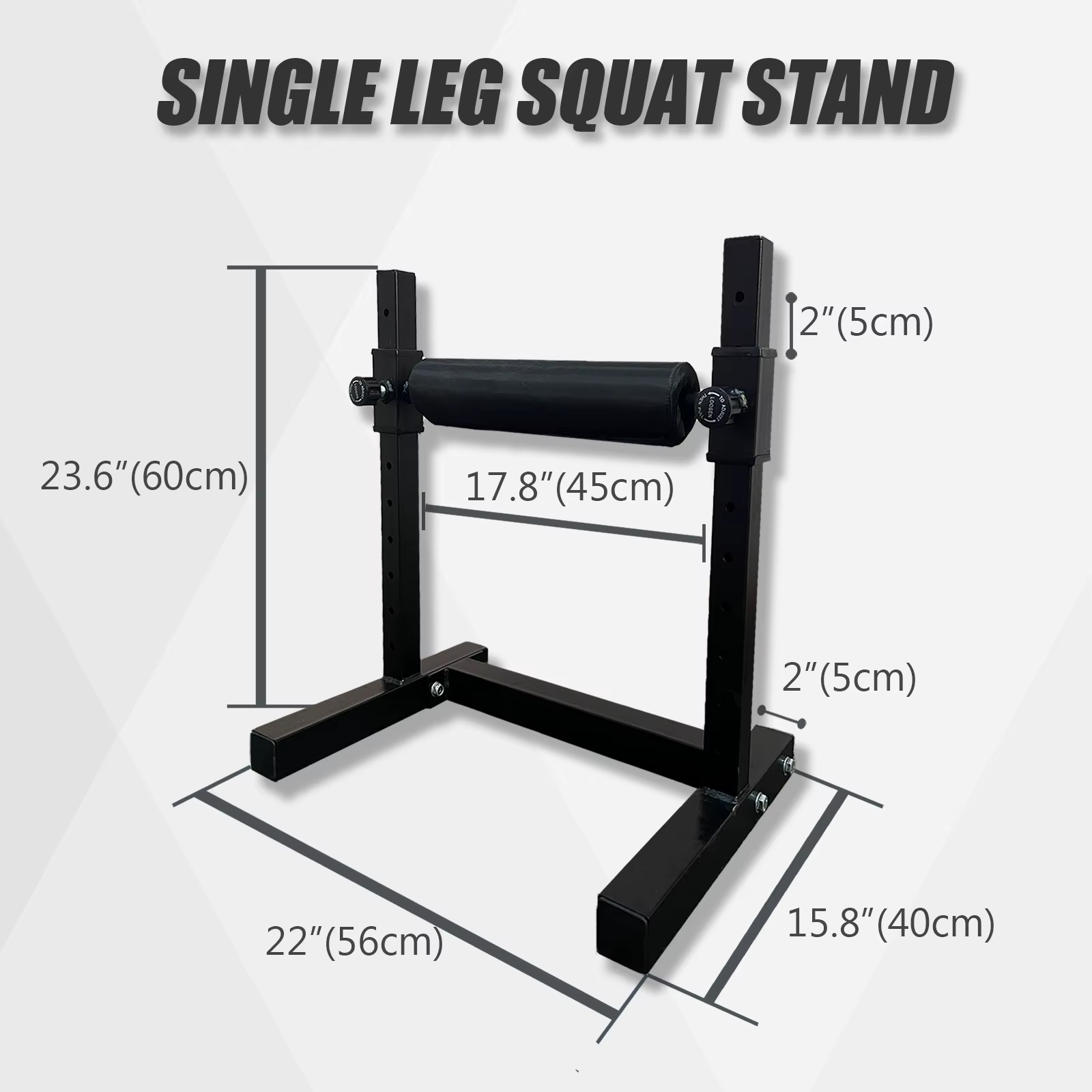 Rouleau de squat à jambe unique, support de squat à hauteur réglable, support de squat fendu bulgare