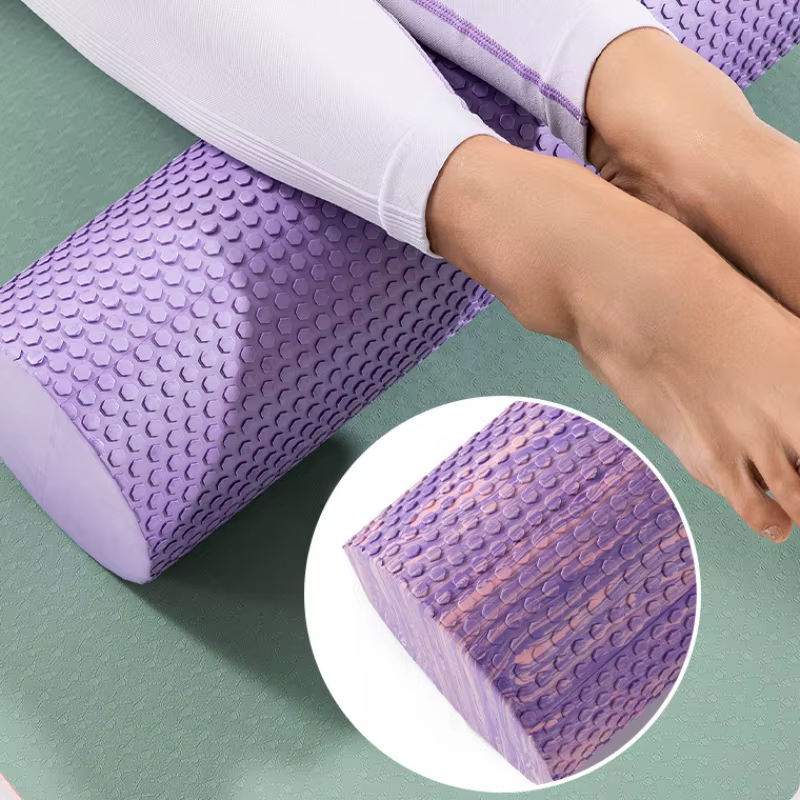 Rouleau de mousse Eva 30/45/60cm, colonne de Yoga, rouleau de Massage Pilates, tissu musculaire, blo