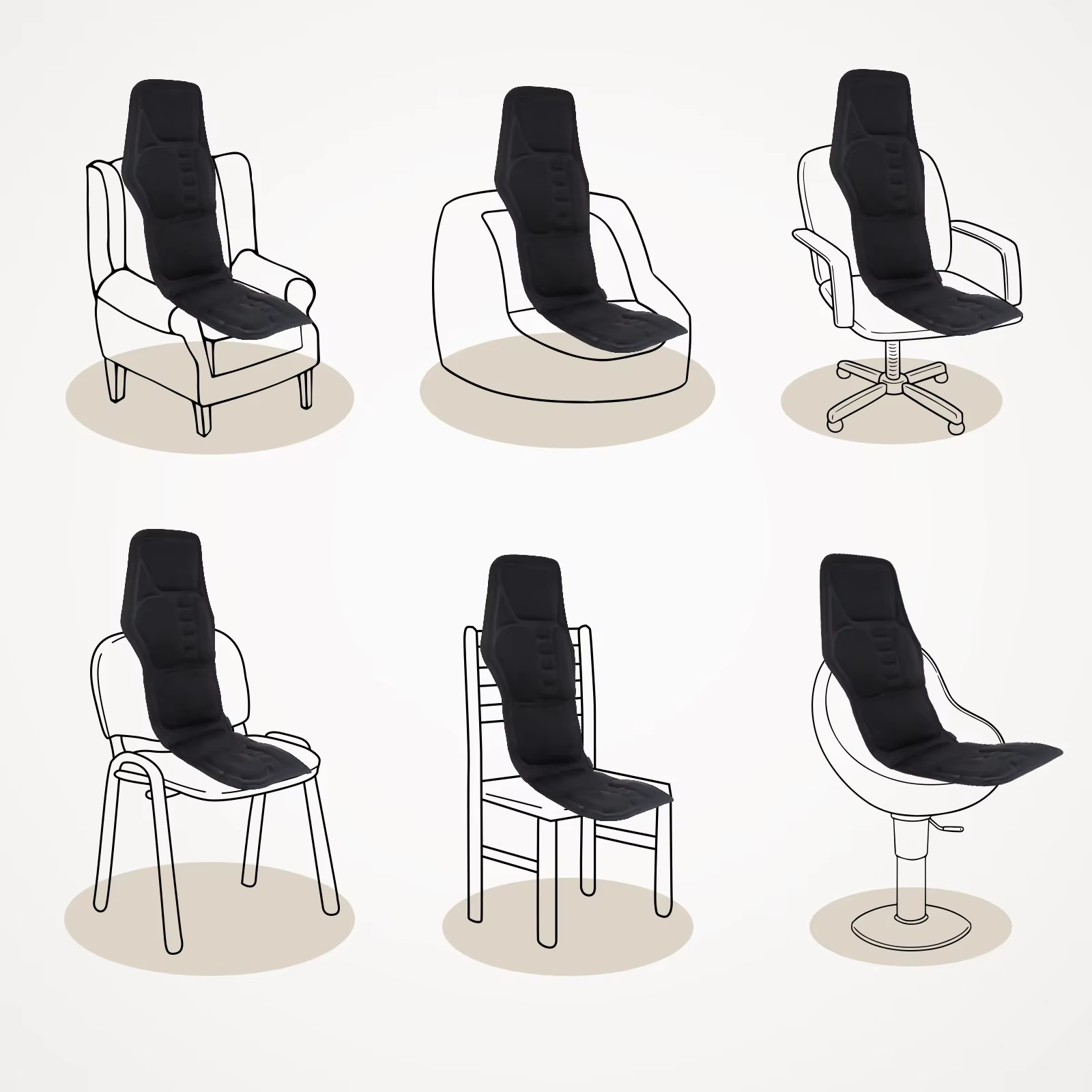 Masseur de dos électrique infrarouge, chaise de Massage complète du corps, coussin chauffant, vibrat