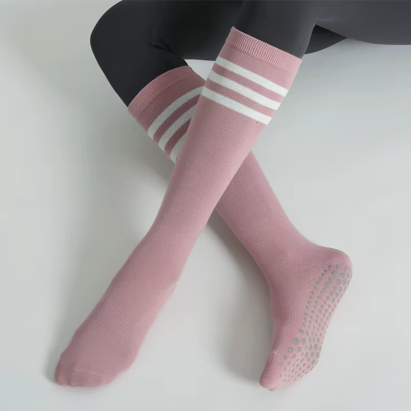 Chaussettes de yoga anti-aldes pour femmes, chaussettes en coton, chaussettes de sport respirantes d