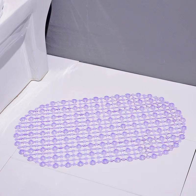 ⚑ Tapis de bain antidérapant, tapis de douche en PVC avec ventouses puissantes, non toxique, résista