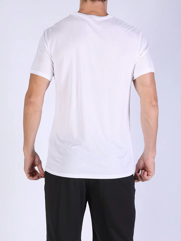 T-Shirt de dehors Ultraléger à vaccage Rapide pour Homme, Haut Respirant et observateur, pour Entraî