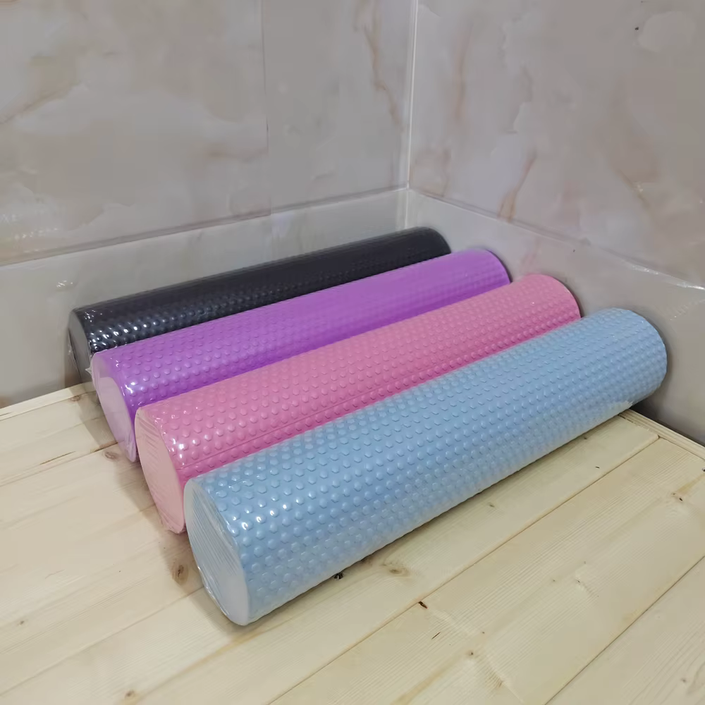 Rouleau de Yoga rond en mousse EVA, cylindre Hexagonal pour l'exercice Pilates, entraînements à domi