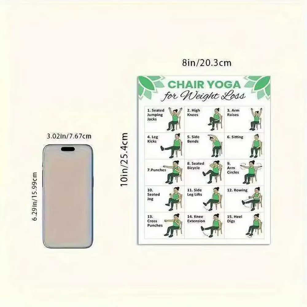 Lot de 2 affiches d'exercices de yoga en position assise, guide d'entraînement de yoga en position a