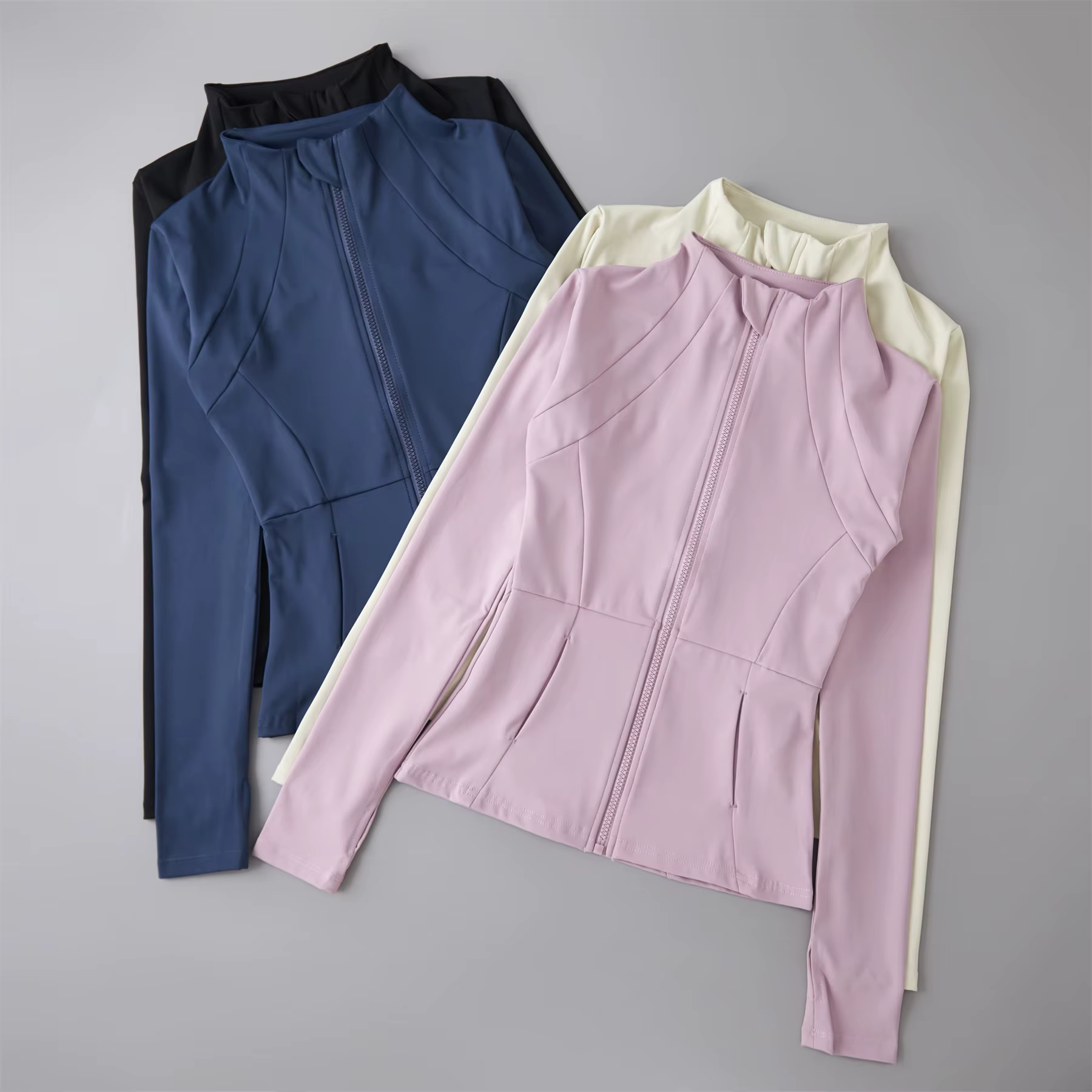 Vêtements de Yoga coupe-vent vêtements de sport femme course à manches longues sweat-shirt vestes de