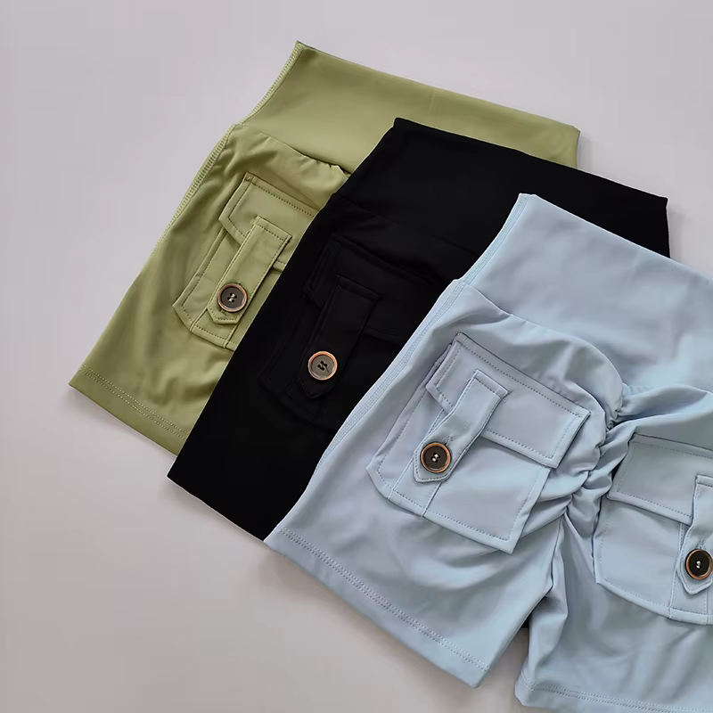 Short de fitness taille haute sans couture pour femme, pantalon de levage de la hanche, pantalon ser