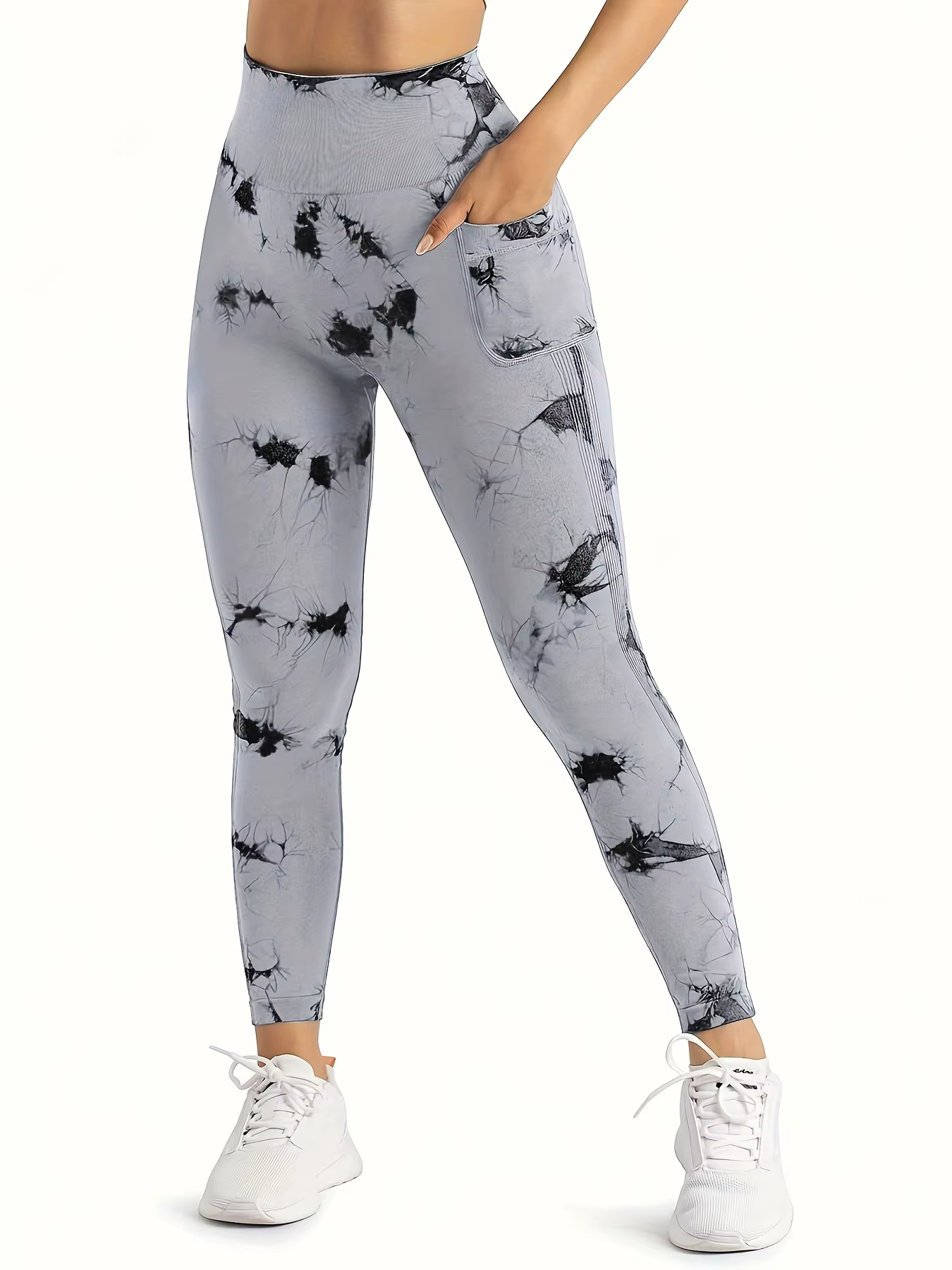 Leggings d'entraînement taille haute sans couture pour femmes, pantalons athlétiques de yoga avec po