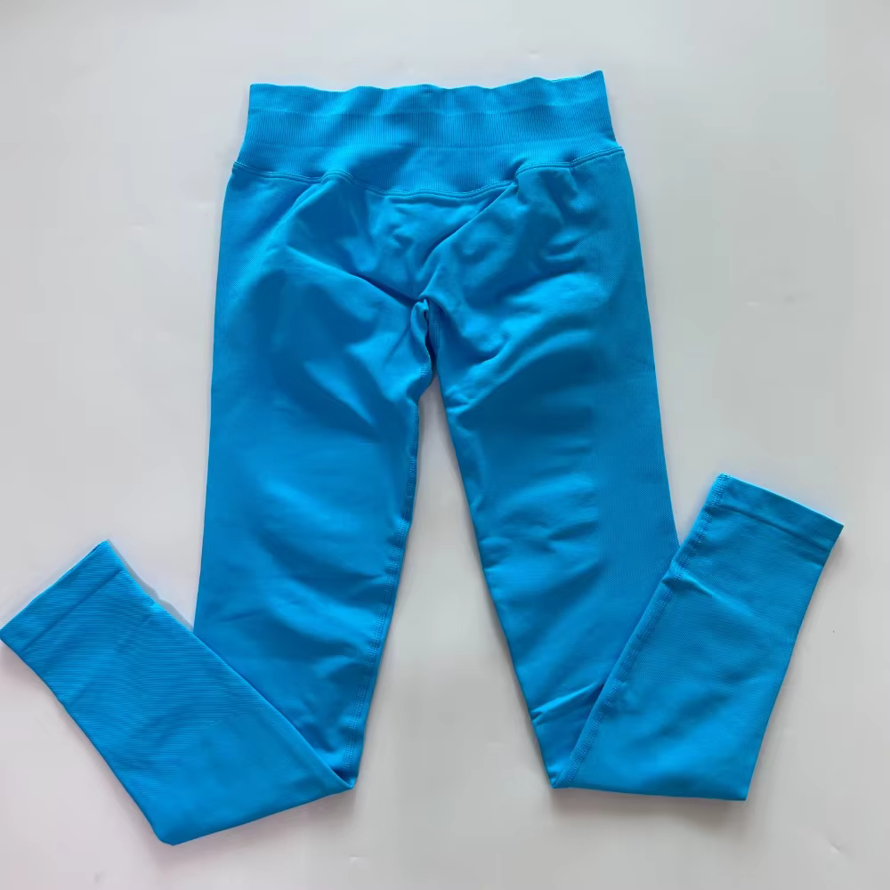 Pericic – Leggings de Yoga sans couture pour femmes, pantalons de sport, taille haute, bande côtelée