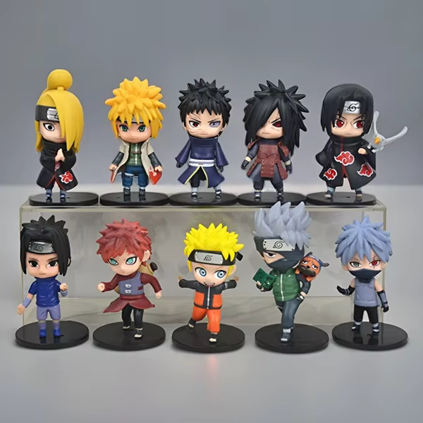 Figurines Naruto, figurines de jouets, ornements de bureau à fixer sur voiture, cadeaux, articles d'