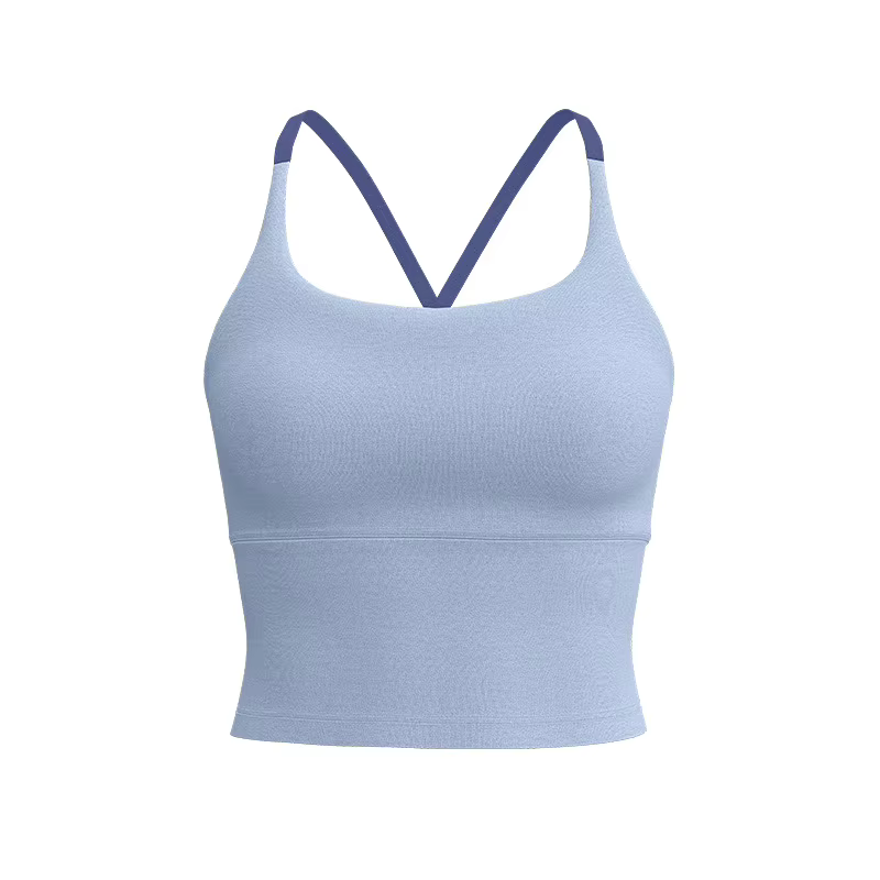 Ensemble de tenue de yoga Pilates pour femmes, vêtements de sport, débardeur et short, vêtements d'e