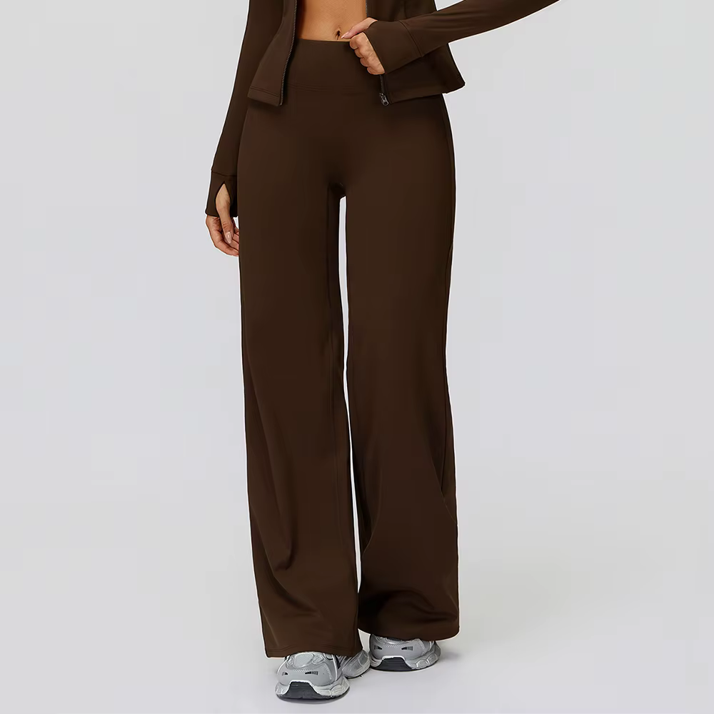 Pantalons de Yoga taille haute Leggings évasés femmes salle de sport Fitness pantalon évasé respiran