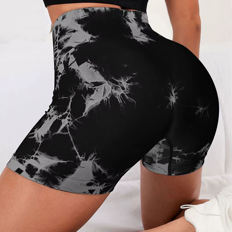 Short de yoga taille haute sans couture, séchage rapide, fitness, pêche au miel, levage des hanches,
